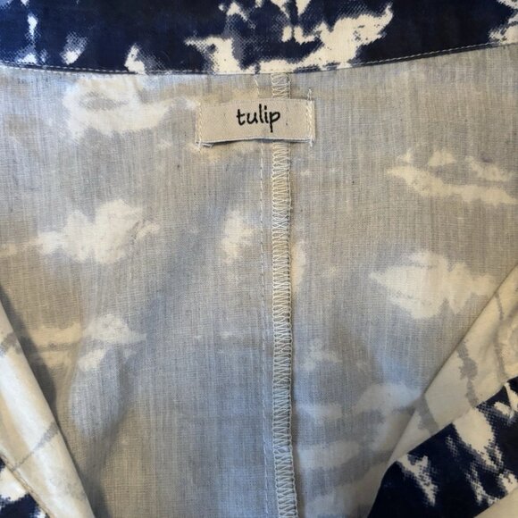 Tulip - Women’s Blue Tie Dye Dress - Picture 5 of 5